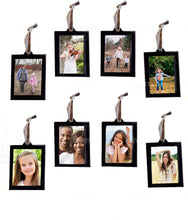 Load image into Gallery viewer, Hanging Picture Frame Ornaments - Set of 8 2x3 Hanging Photo Frame