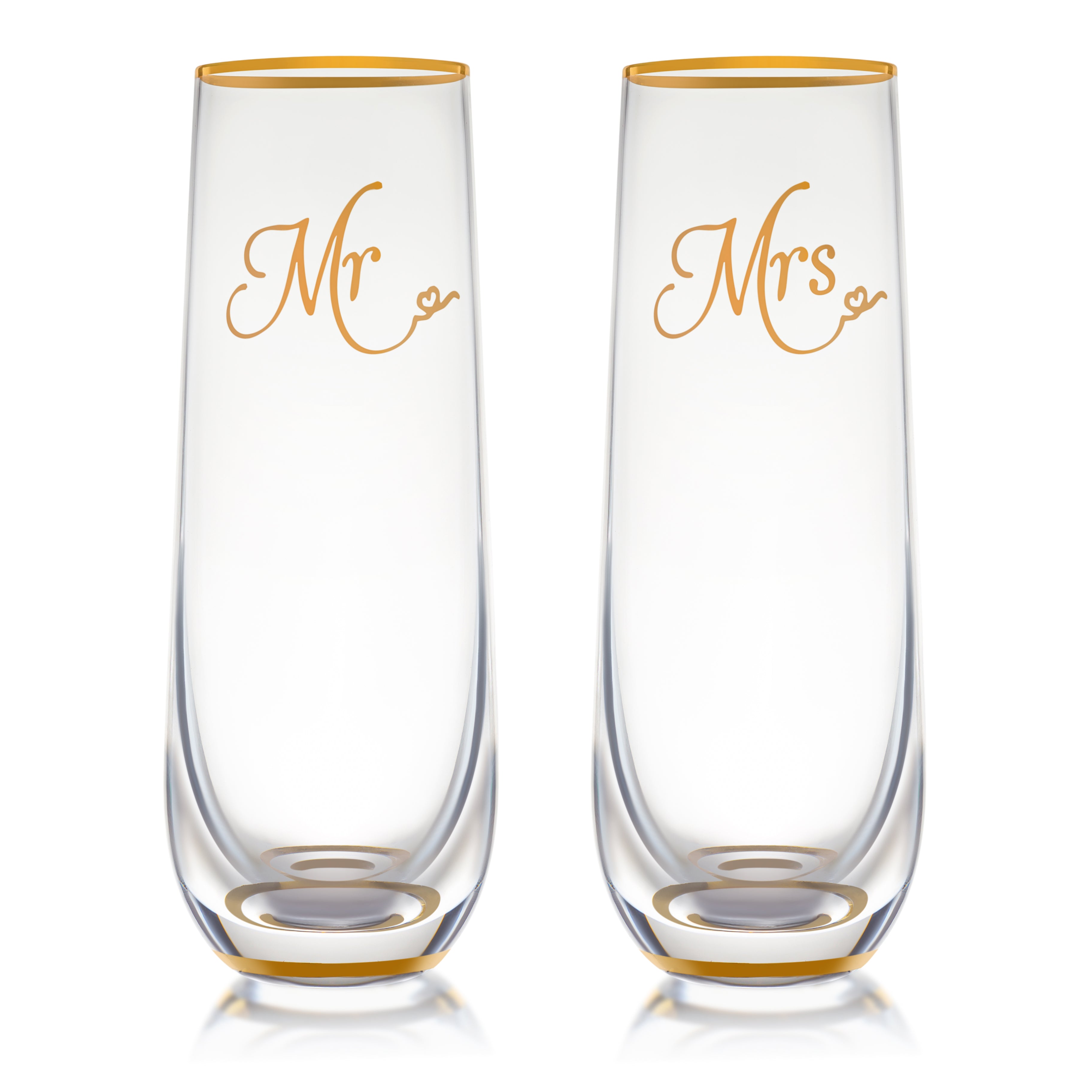 No Name No Seal Colorful Bubbly Drinking Glasses Set of 2, 11 oz (330 ml),  Stemless Champagne Glasse…See more No Name No Seal Colorful Bubbly Drinking