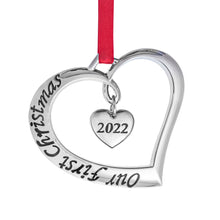 Load image into Gallery viewer,  Our First Christmas Ornament 2022 - Our First Christmas Married Ornament 2022 - 1st Christmas Married Ornament 2022 - Mr Mrs Just Married Newlywed Wedding Ornament 2022 By Klikel