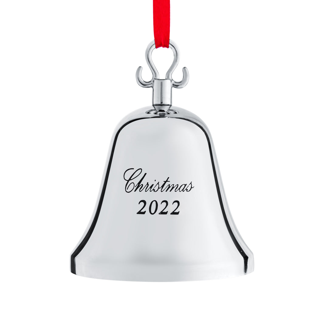 2022 Christmas Ornament Bell - Silver Bell Christmas Ornament 2022 - Christmas Bell 2022 Ornament - Bell Ornament For Christmas Tree -  Silver Christmas Bell Ornament by Klikel