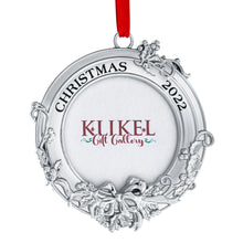 Load image into Gallery viewer, Picture Ornament For Christmas Tree - Picture Frame Ornament For Tree - 2022 Picture Frame Christmas Ornament - Photo Frame Ornament - 2022 Christmas Frame Photo Ornament For Christmas 2022 By Klikel