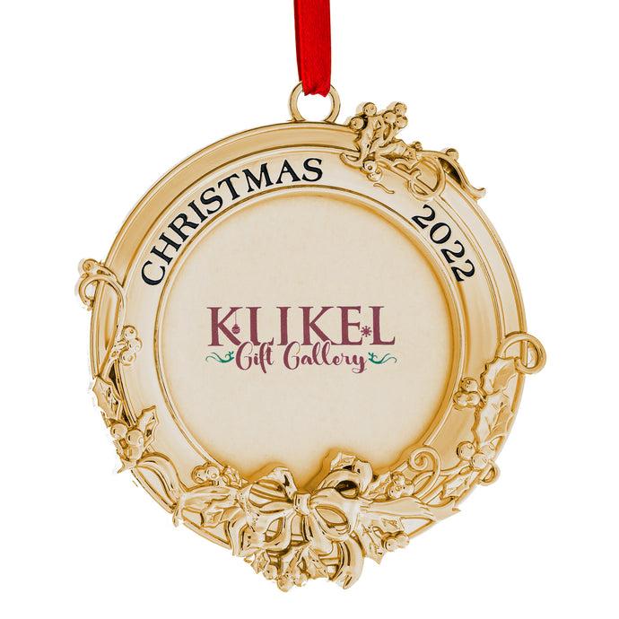 Picture Ornament For Christmas Tree - Gold Picture Frame Ornament For Tree - 2022 Picture Frame Christmas Ornament - Photo Frame Ornament -  Christmas Frame Photo Ornament For Christmas 2022 By Klikel