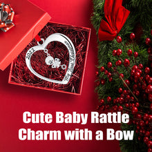 Load image into Gallery viewer, Christmas Ornament 2022 - My First Christmas Ornament 2022 Heart With Hanging Rattle - Baby First Christmas Ornament 2022 - 1st Christmas Baby Ornament 2022 - Babies First Christmas Ornament