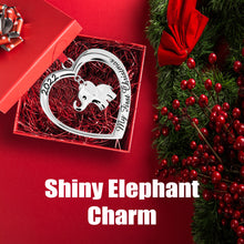 Load image into Gallery viewer, Christmas Ornament 2022 - My First Christmas Ornament 2022 Heart With Hanging Elephant - Baby First Christmas Ornament 2022 - 1st Christmas Baby Ornament 2022 - Babies First Christmas Ornament