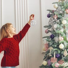 Load image into Gallery viewer, 2022 Ornament For Christmas Tree - Silver Christmas Ornament 2022 With Stocking - Dated Christmas Ornament 2022 - Collectible Christmas Ornament -  Beautiful Tree Ornament For Holidays 2022 By Klikel