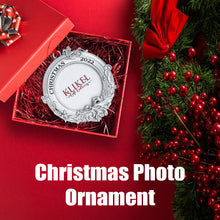 Load image into Gallery viewer, Picture Ornament For Christmas Tree - Picture Frame Ornament For Tree - 2022 Picture Frame Christmas Ornament - Photo Frame Ornament - 2022 Christmas Frame Photo Ornament For Christmas 2022 By Klikel