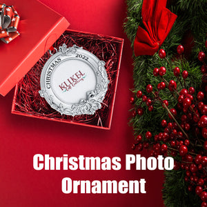 Picture Ornament For Christmas Tree - Picture Frame Ornament For Tree - 2022 Picture Frame Christmas Ornament - Photo Frame Ornament - 2022 Christmas Frame Photo Ornament For Christmas 2022 By Klikel