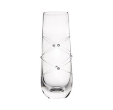 Load image into Gallery viewer, Calici Champagne Flutes Stemless Glasses Etched with Stones – Mimosa Glasses Set of 4 – 9oz